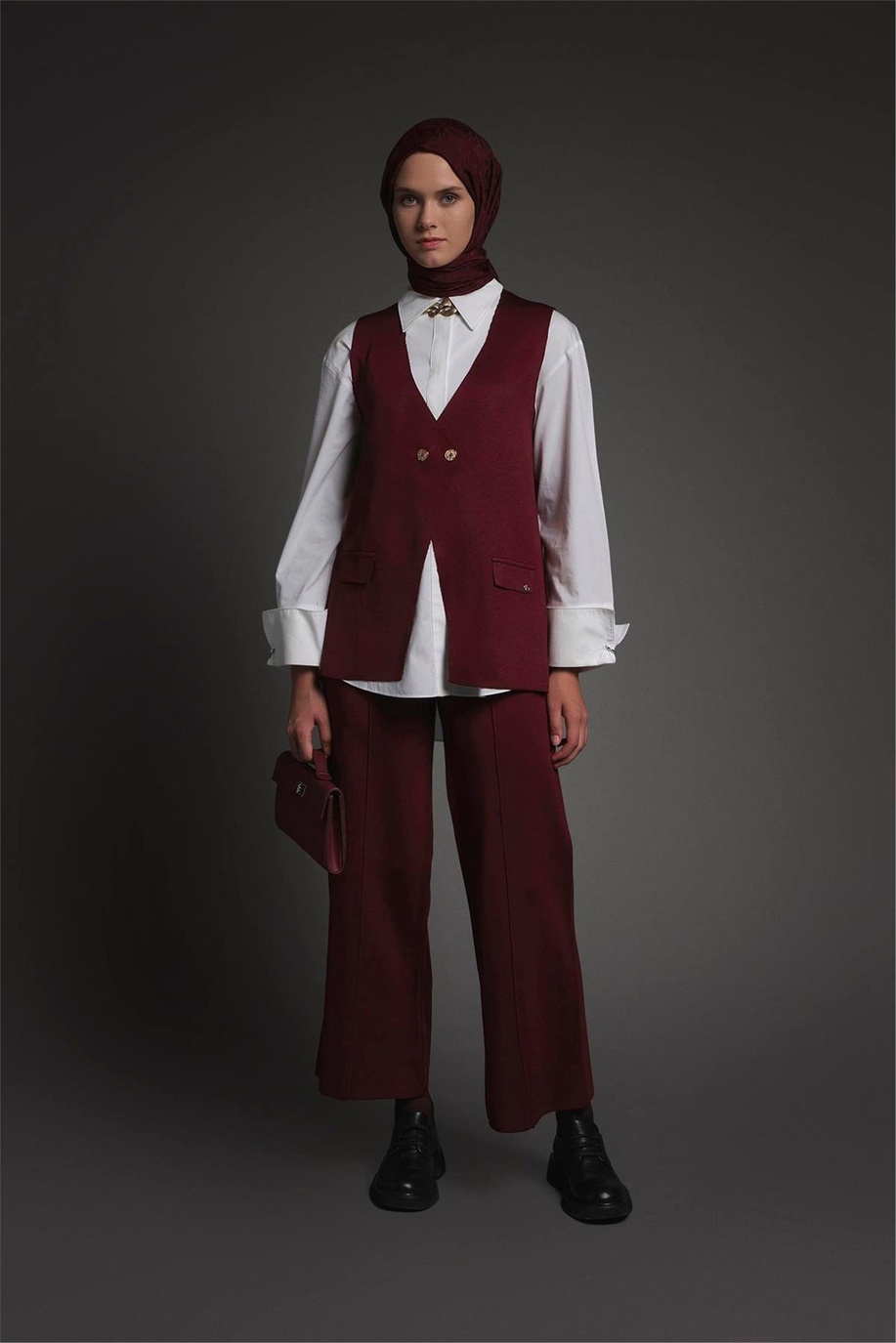 Armine Trend Triko Takım Bordo - 25KTD6117