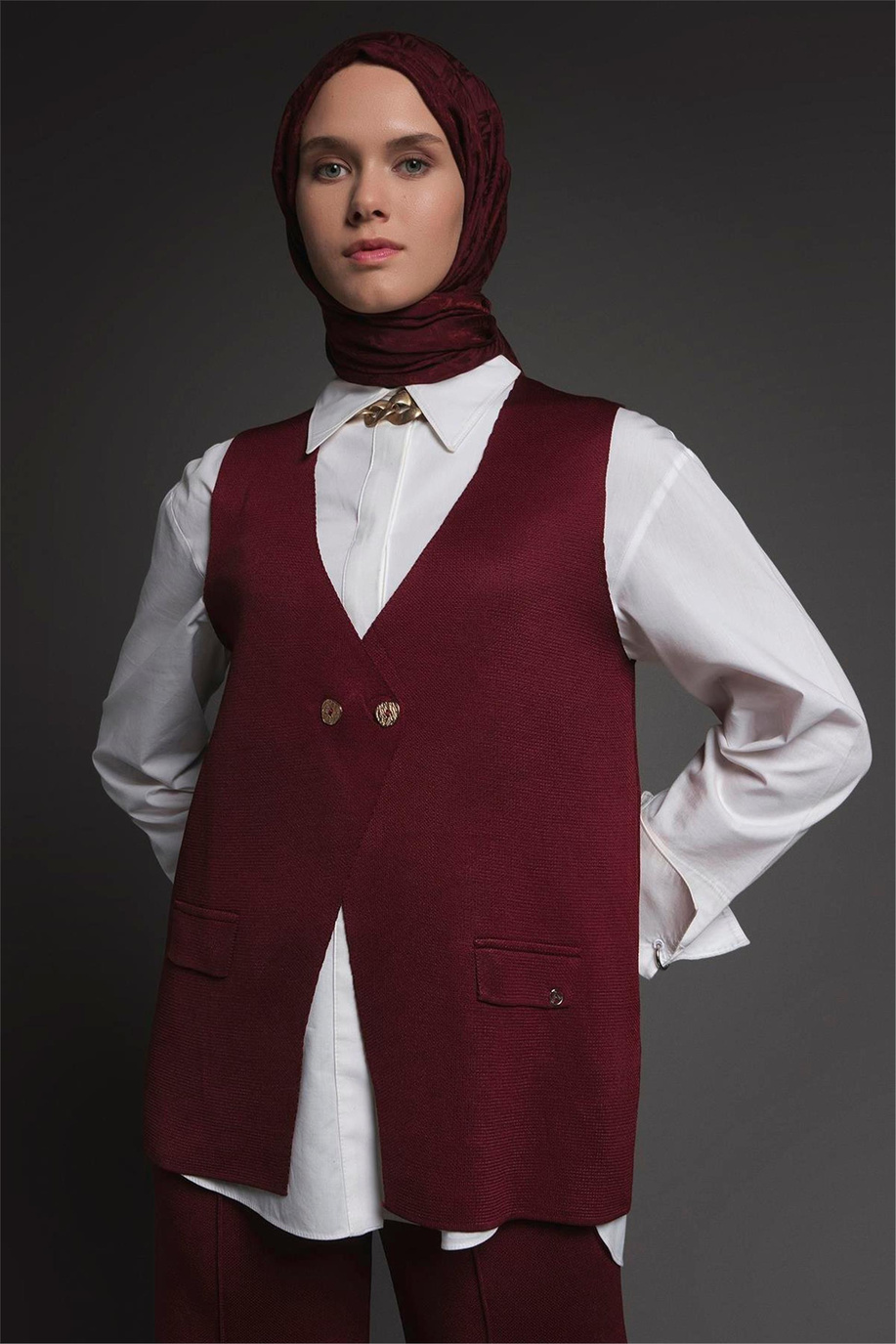 Armine Trend Triko Takım Bordo - 25KTD6117