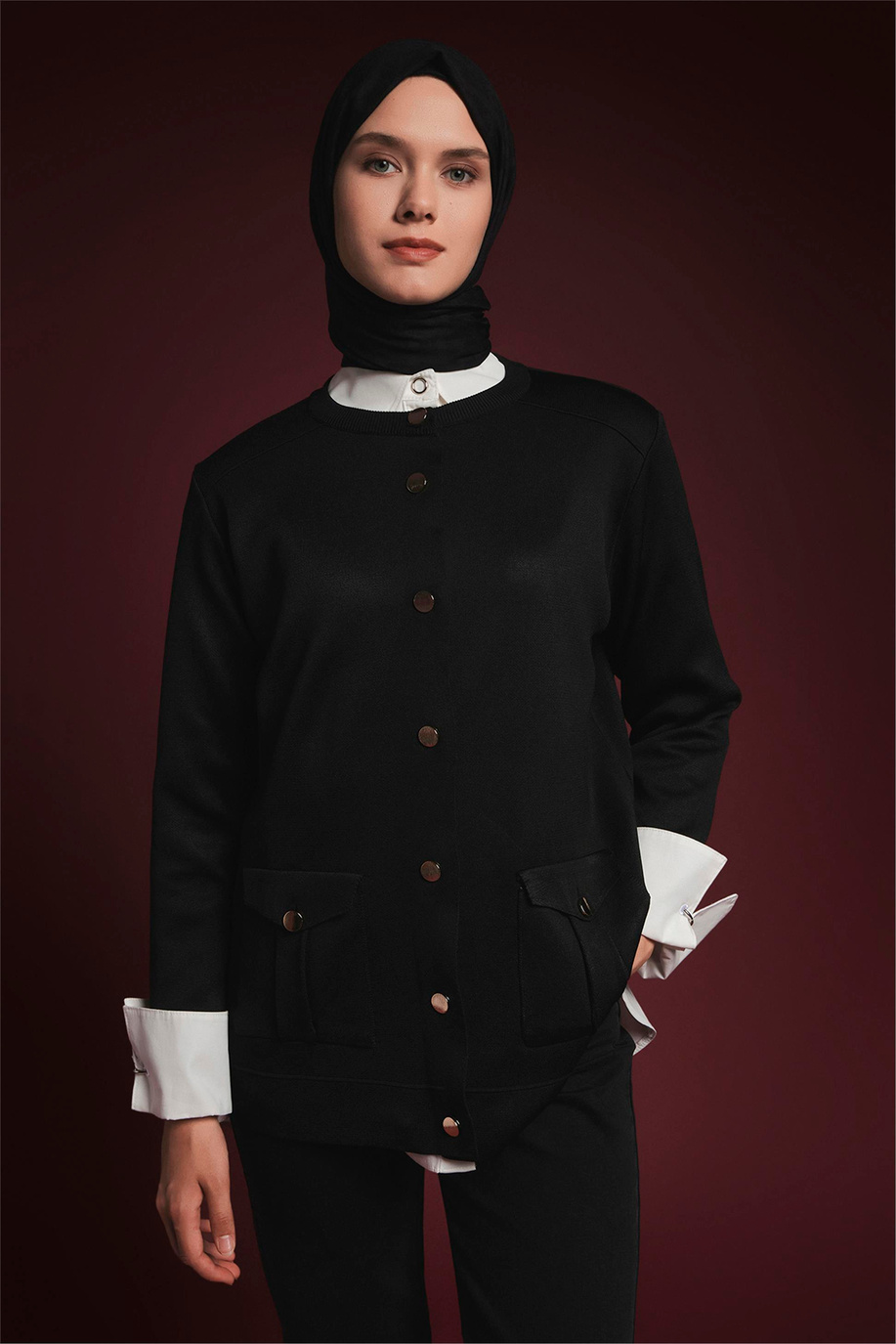 Armine Trend Triko Tunik Siyah - 25KTD4120