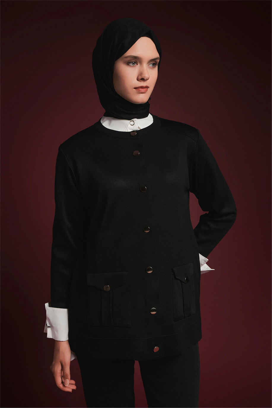 Armine Trend Triko Tunik Siyah - 25KTD4120