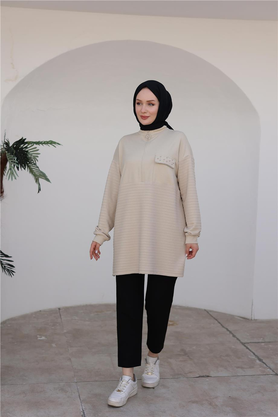 Armine Trend Tunik Bej
