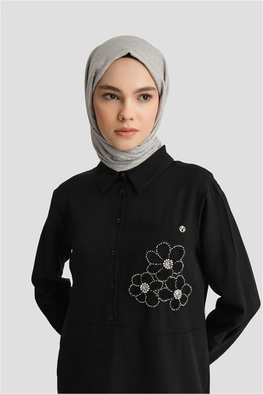 Armine Trend Tunik Siyah - 25YT4150