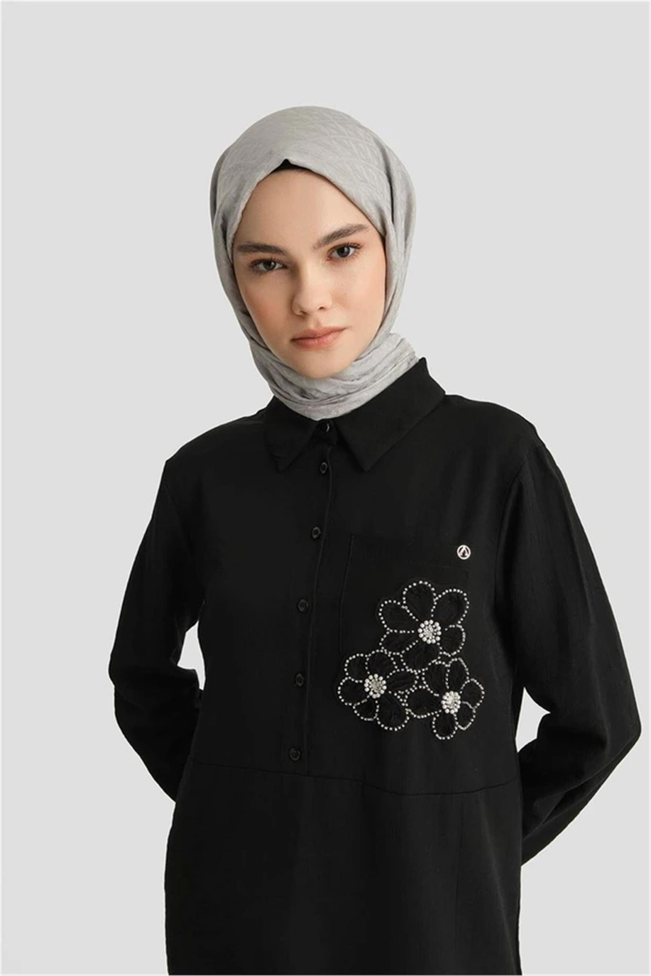 Armine Trend Tunik Siyah - 25YT4150