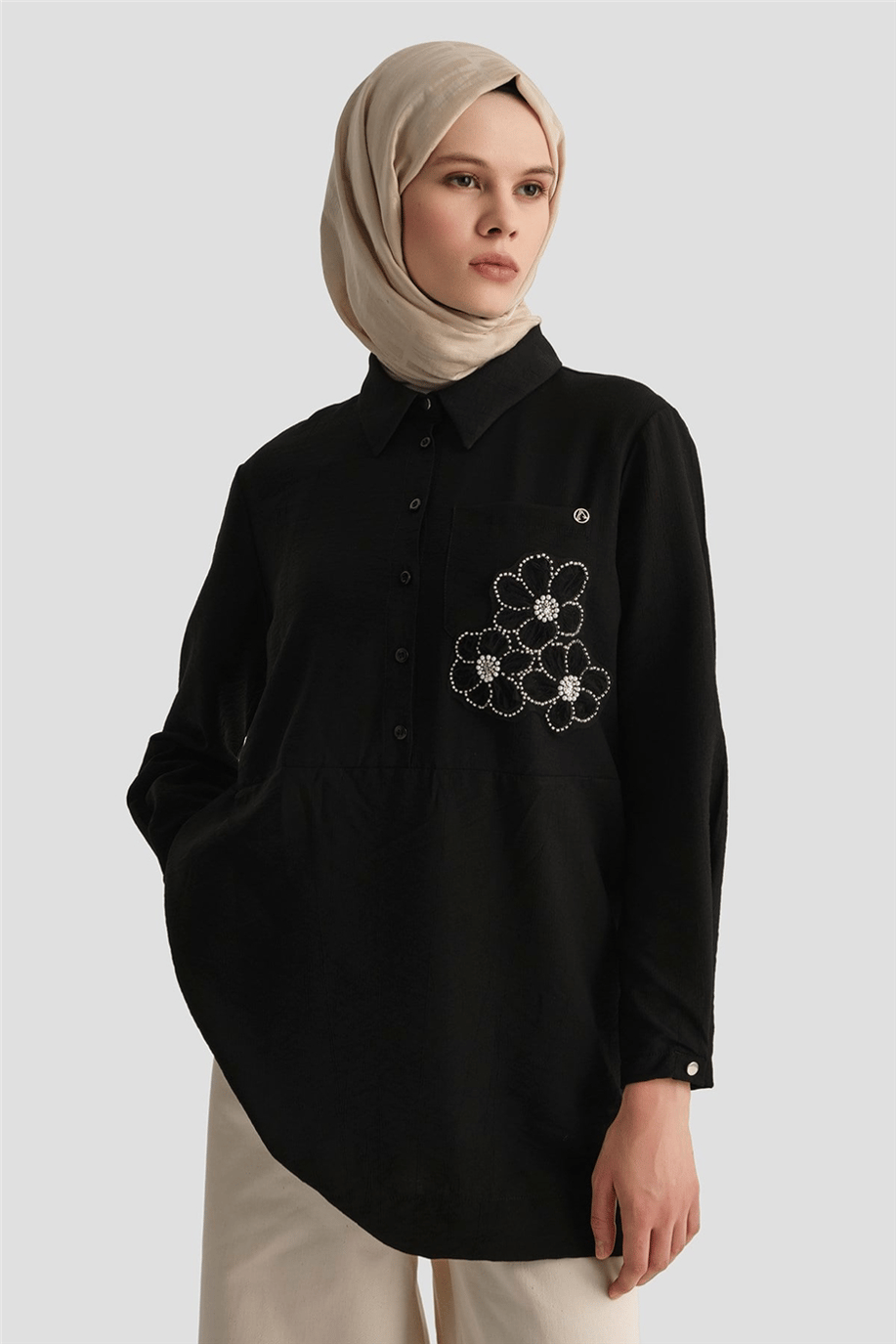 Armine Trend Tunik Siyah  - 26YT464