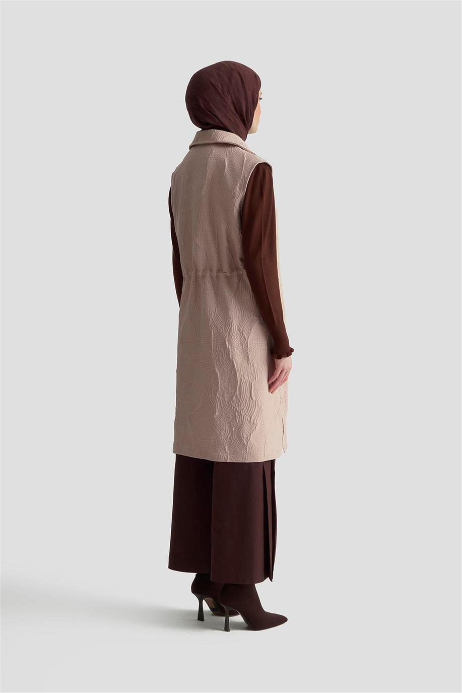ARMİNE TREND YELEK BEJ  - 25KT526