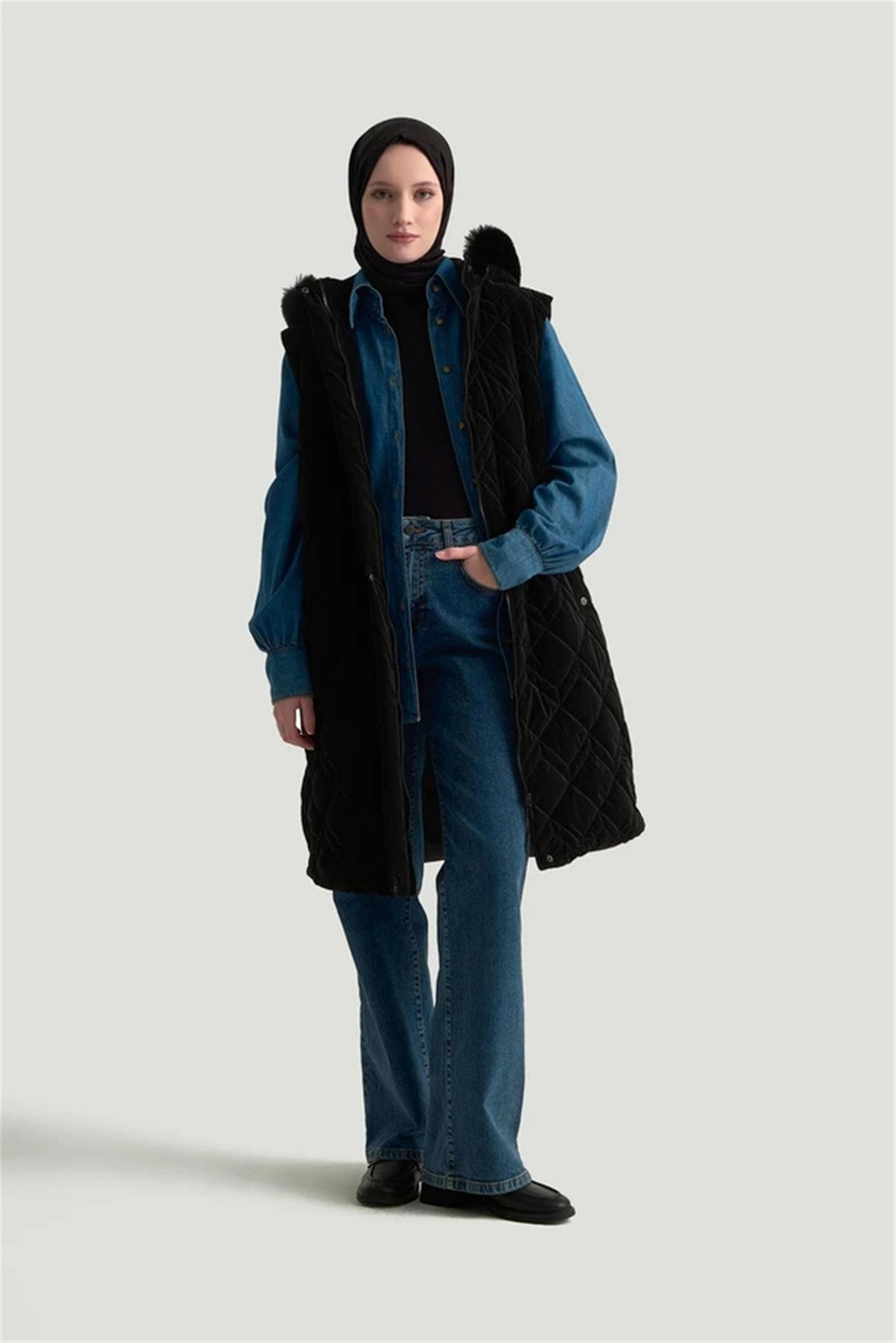 Armine Trend Yelek Siyah - 25KT505