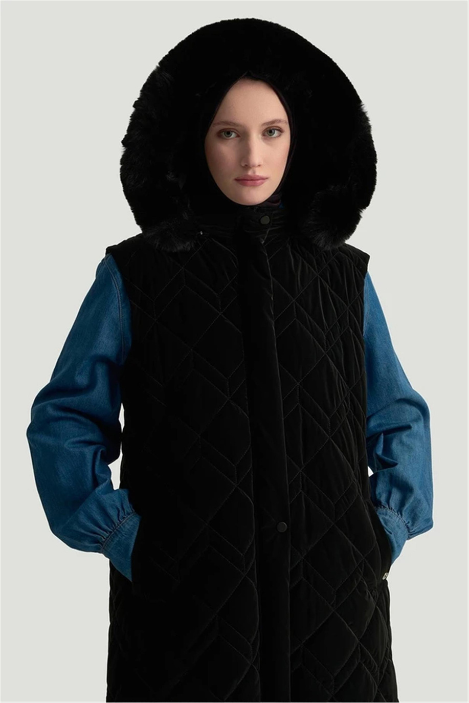 Armine Trend Yelek Siyah - 25KT505