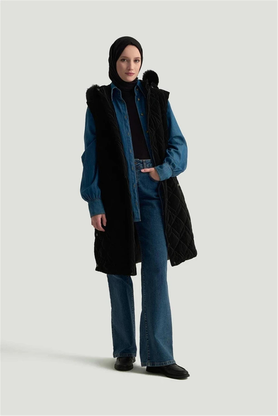 Armine Trend Yelek Siyah - 25KT505