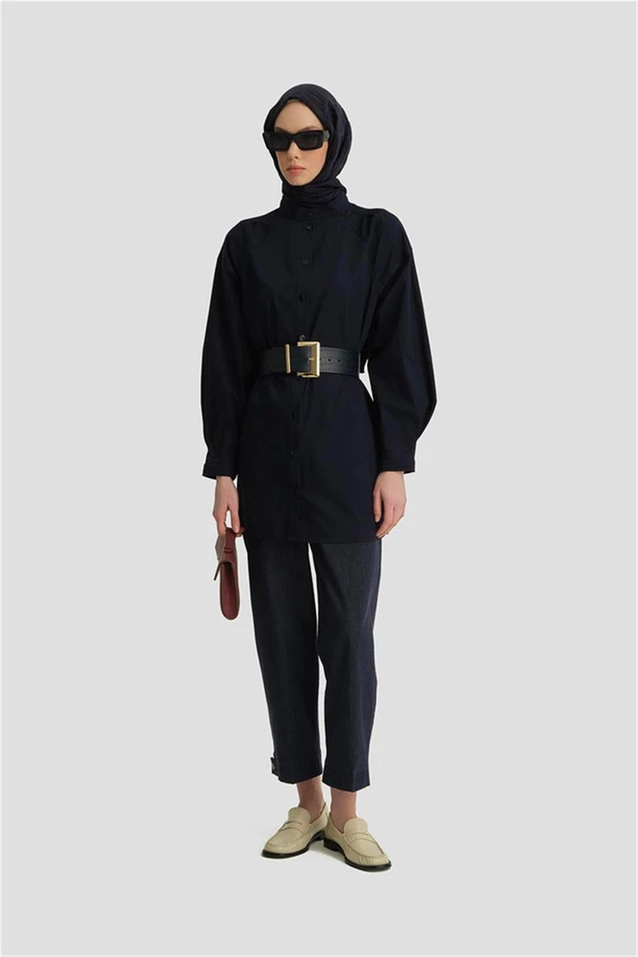 Armine Tunik Lacivert - 25Y4612