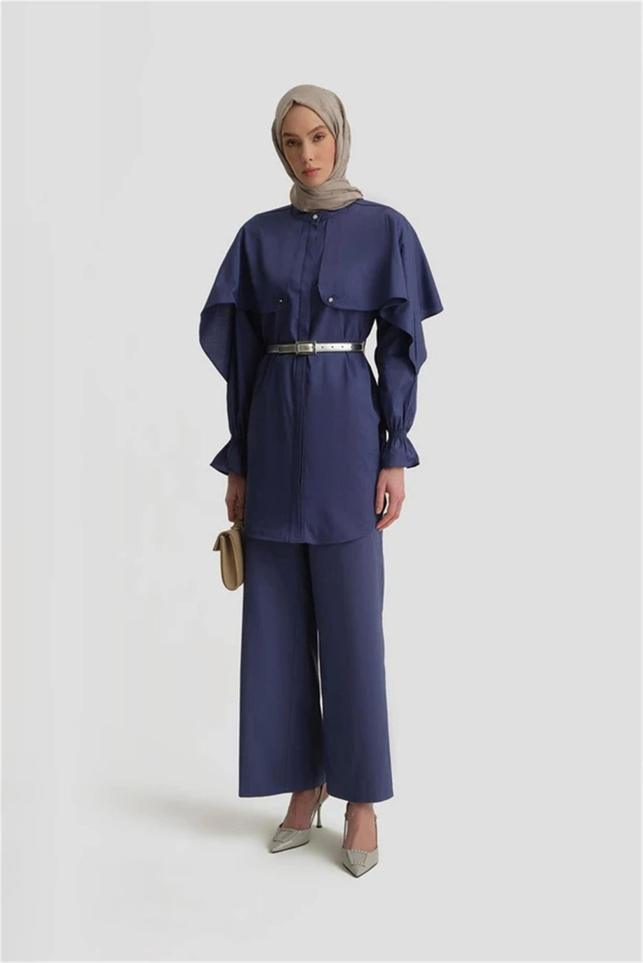 Armine Tunik Puslu Mor - 25Y4606