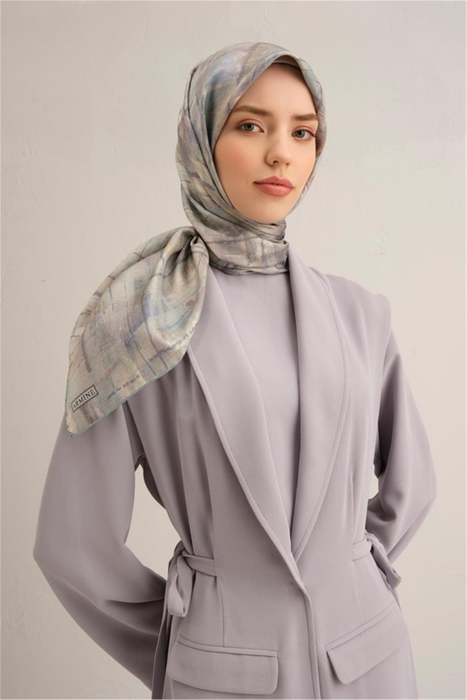 Armine Twill Saf İpek Eşarp 9339 57