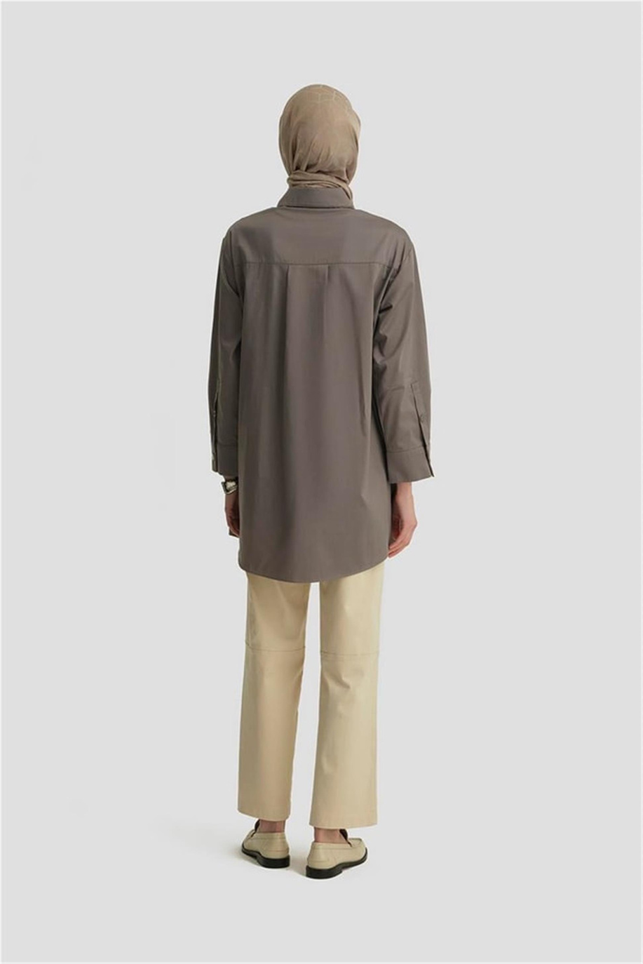 Armine Varak Baskılı Tunik Gri