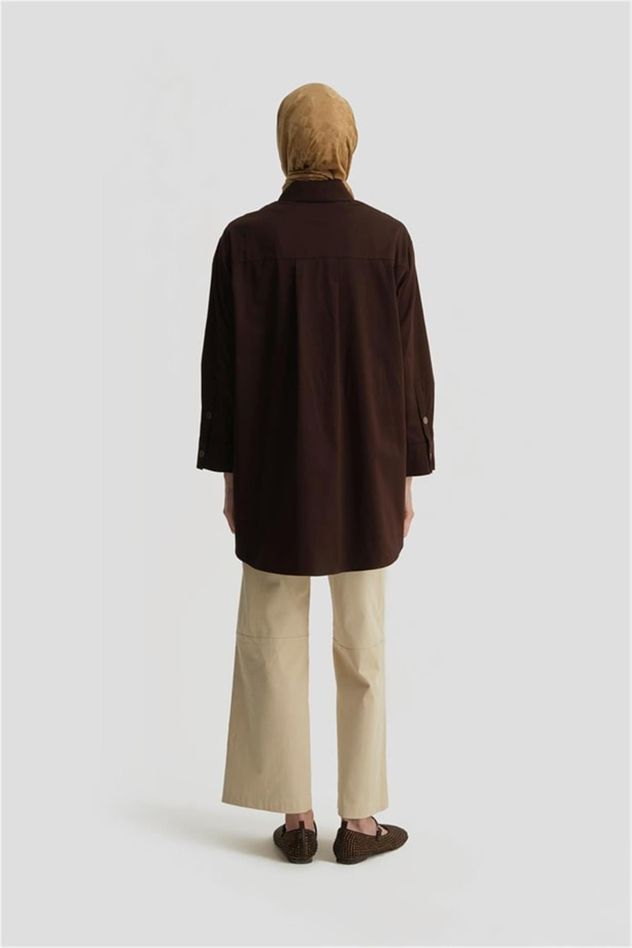 Armine Varak Baskılı Tunik Kahverengi