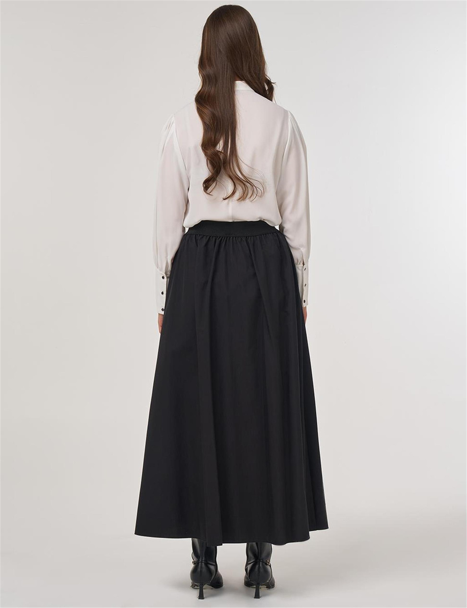 Beli Lastikli Fermuar Kapama Cepli Etek Siyah