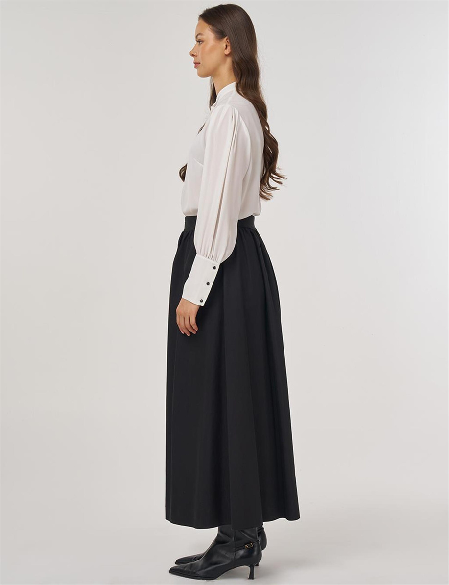 Beli Lastikli Fermuar Kapama Cepli Etek Siyah