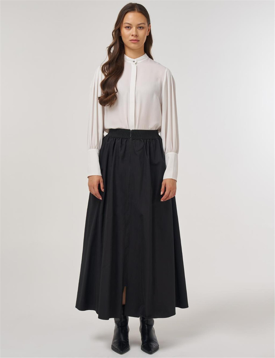 Beli Lastikli Fermuar Kapama Cepli Etek Siyah