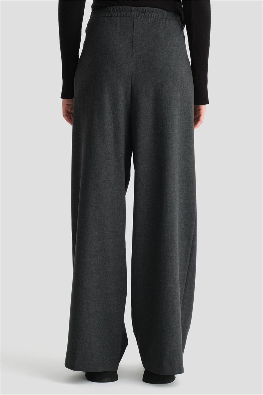 Beli Lastikli Palazzo Antrasit Pantolon