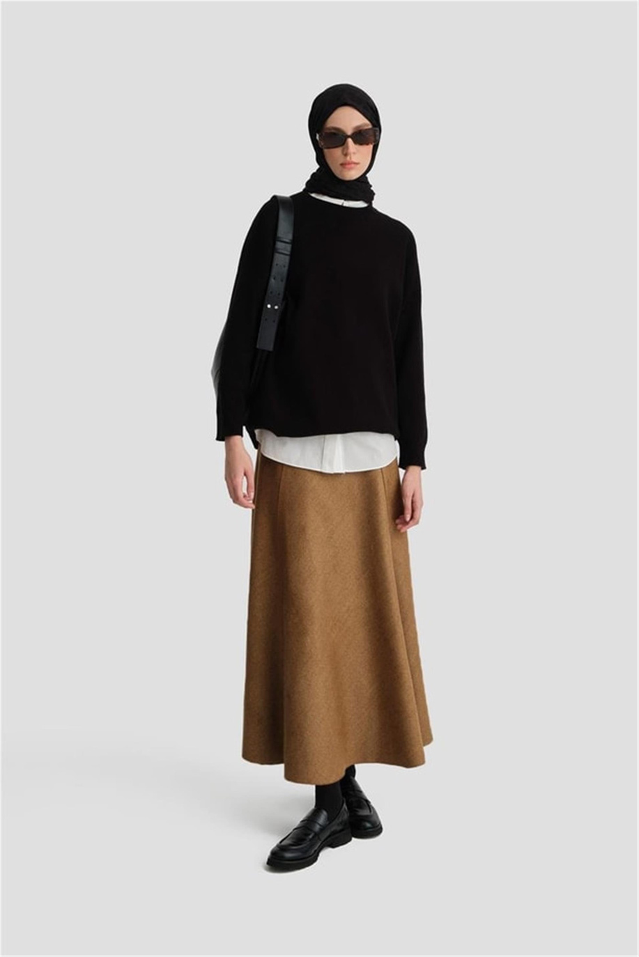 Beş Parçalı Camel Etek