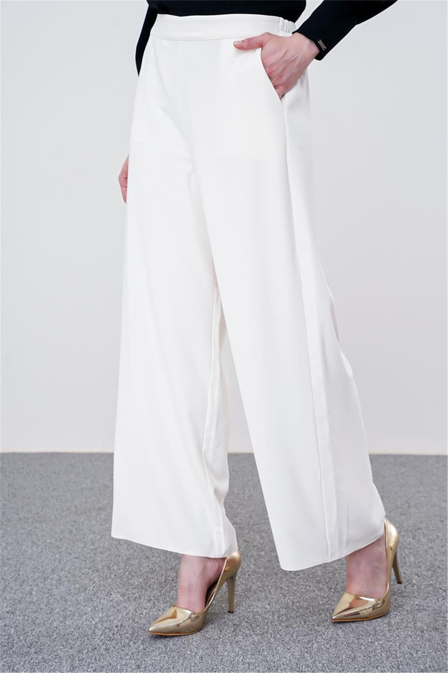 Bol Paça Pantolon Ekru - 25YZ0013