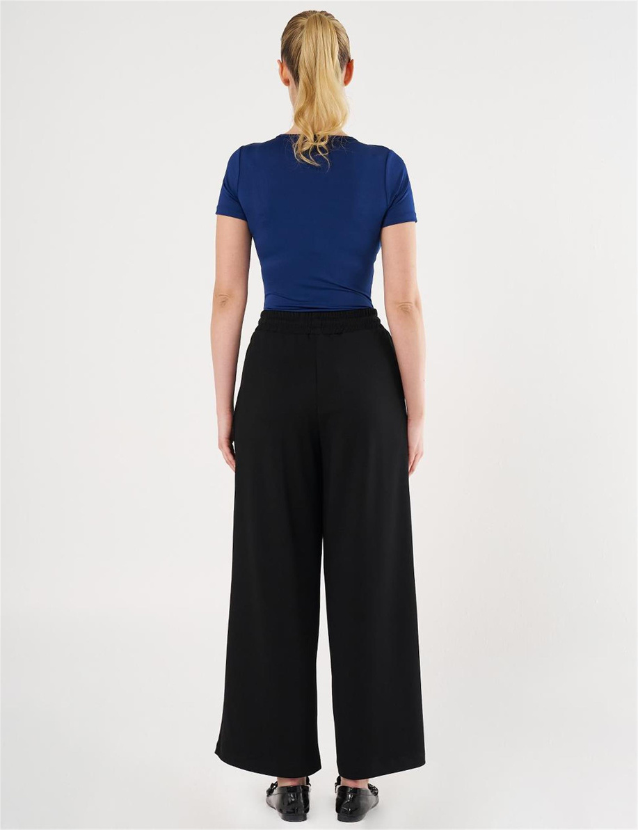 Çima Dikişli Scuba Pantolon Siyah