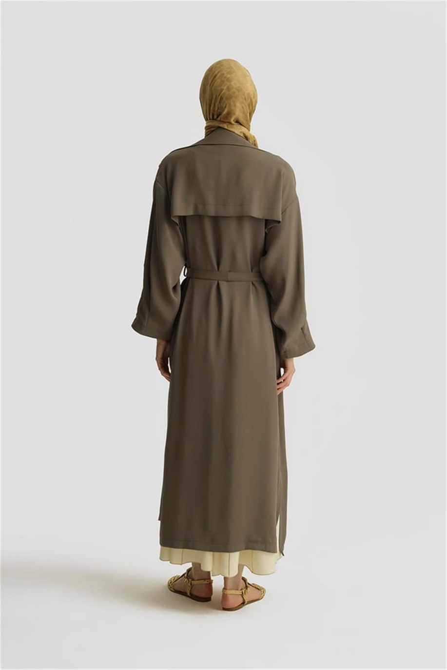 Dökümlü Açık Haki Giy-Çık