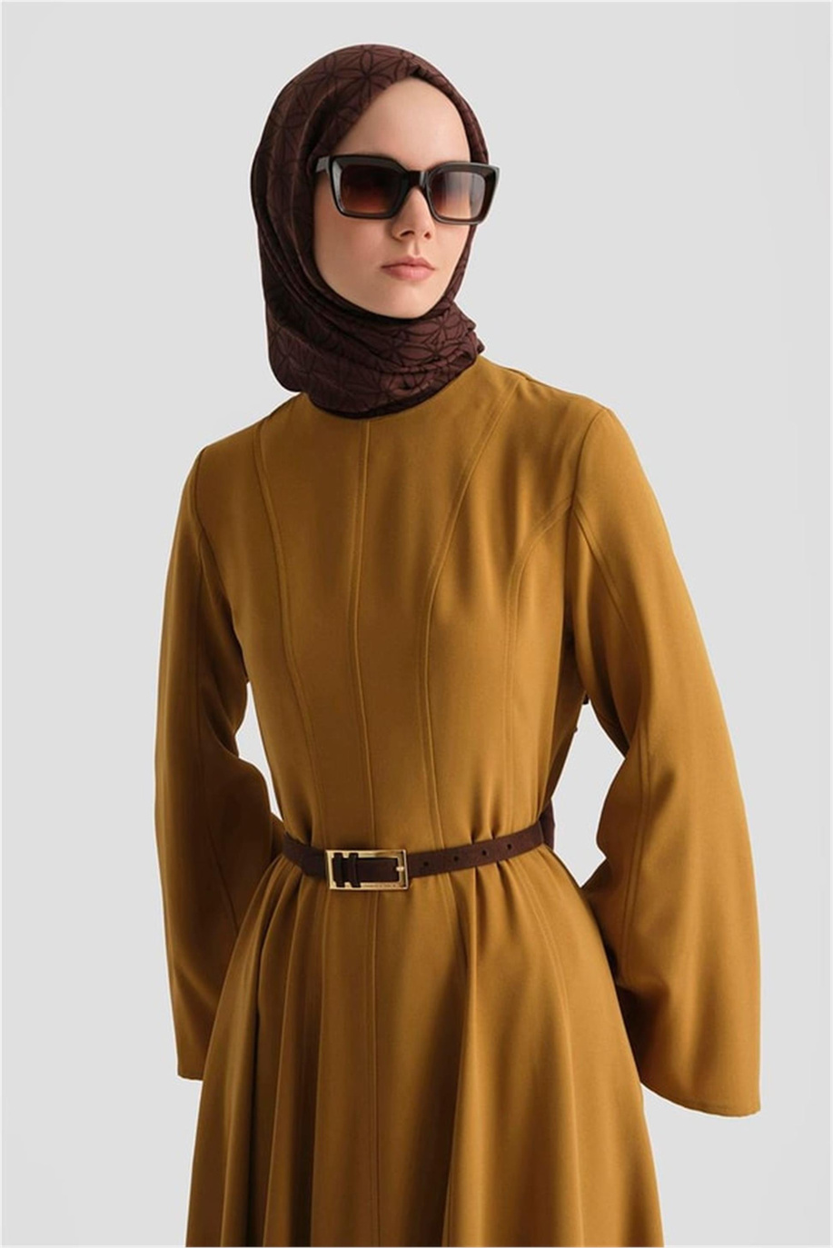 Dökümlü Kloş Elbise Sahra - 25Y9005