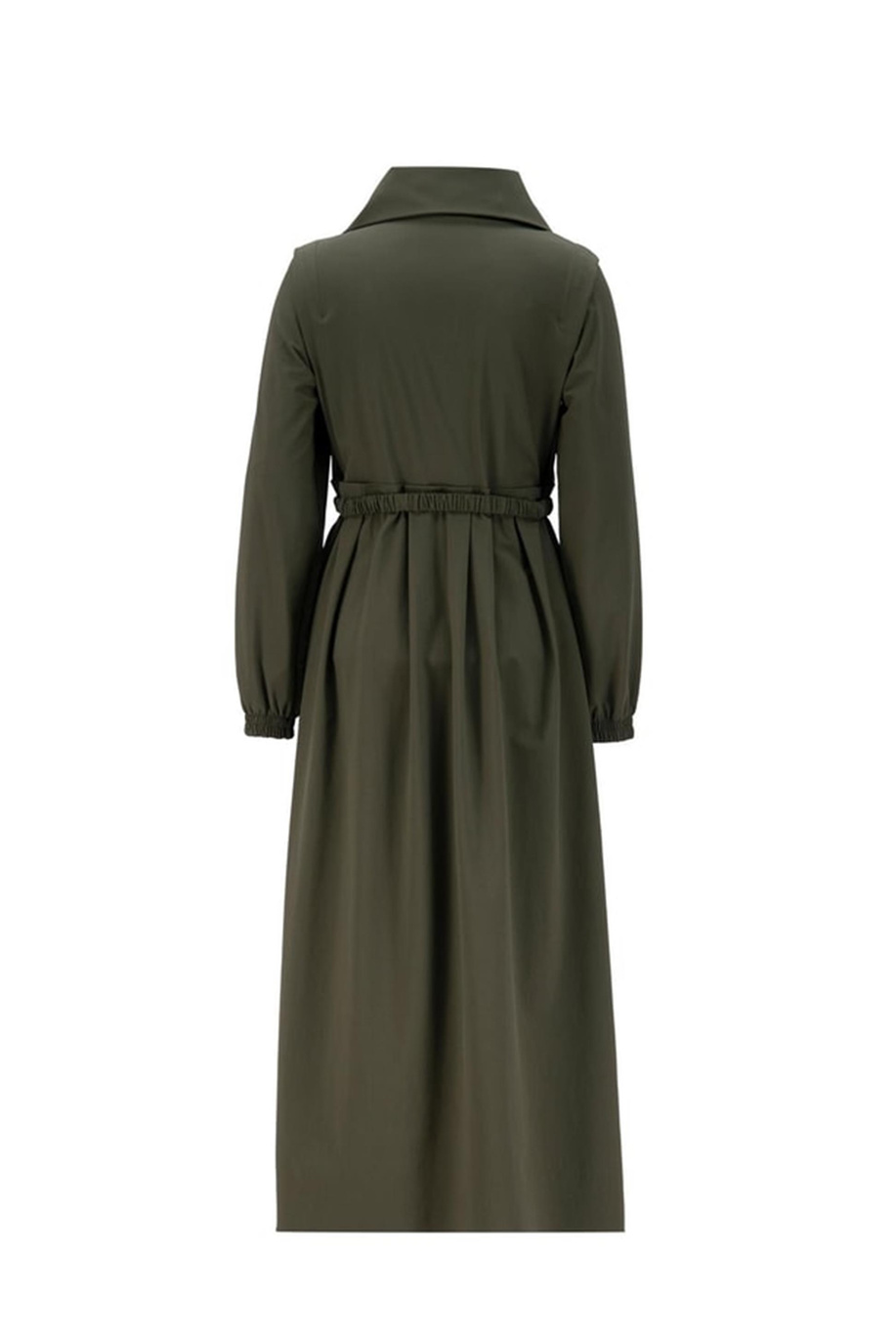 Fermuarlı Spor Haki Elbise