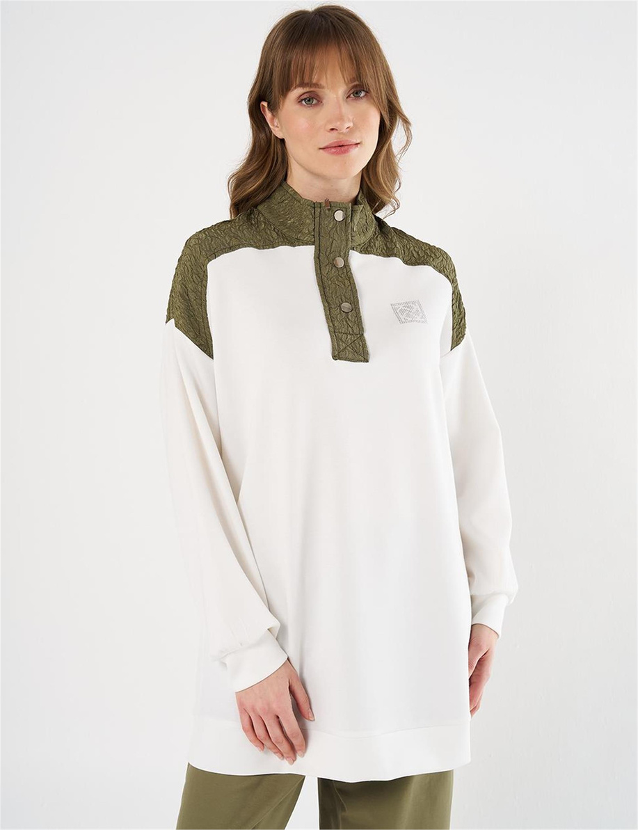 Gofre Garnili Scuba Sweatshirt Ekru