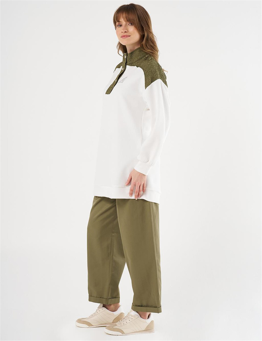 Gofre Garnili Scuba Sweatshirt Ekru