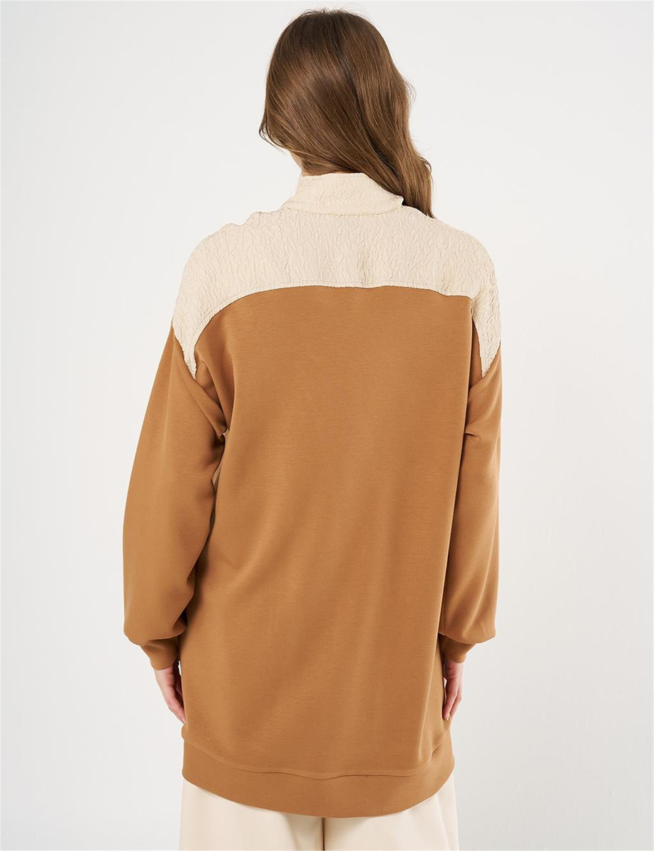 Gofre Garnili Scuba Sweatshirt Tütün