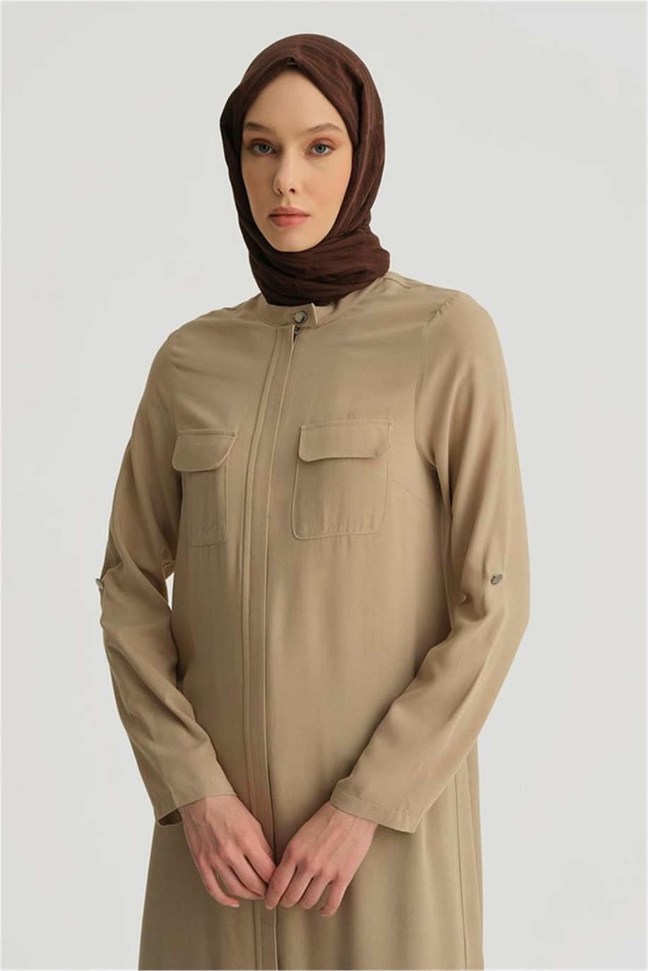 İki Cepli Tunik Bej - 25YH4217
