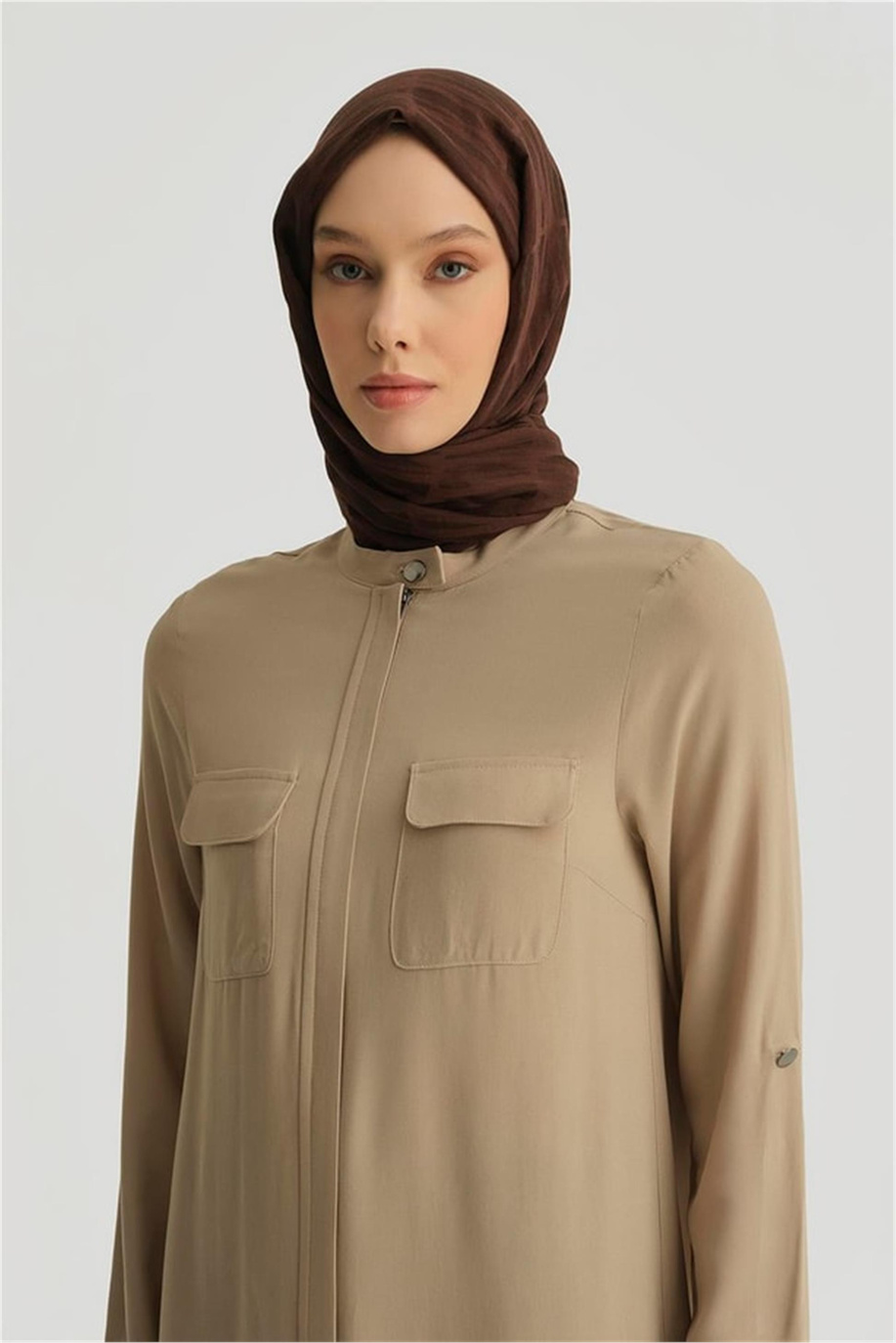 İki Cepli Tunik Bej - 25YH4217