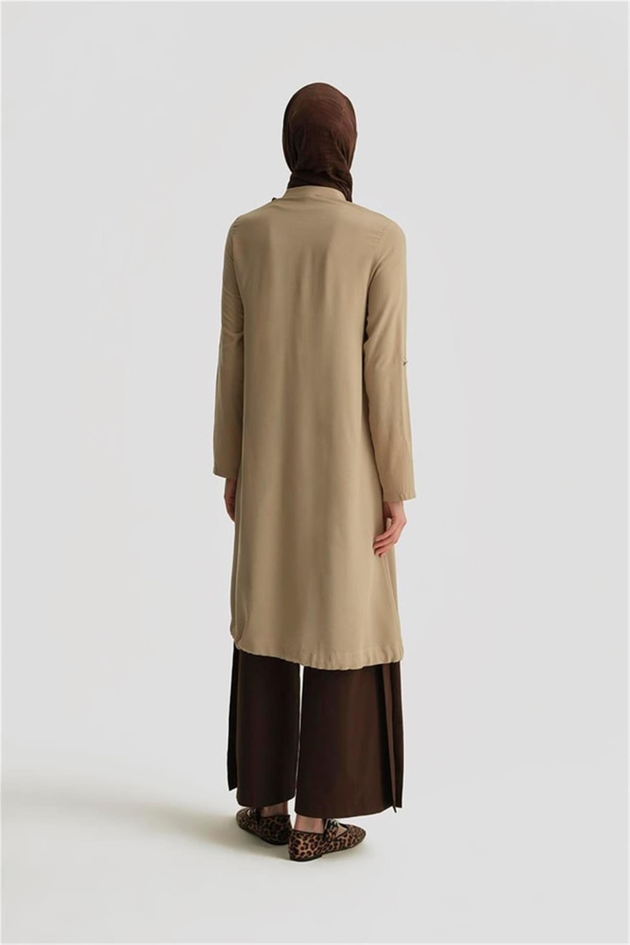 İki Cepli Tunik Bej - 25YH4217