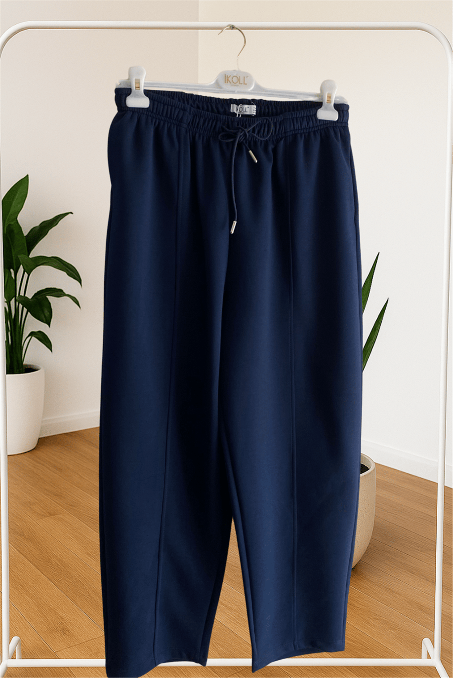 İkoll Kesik Detaylı Konik Jogger Pantolon Lacivert - 25Kİ35800