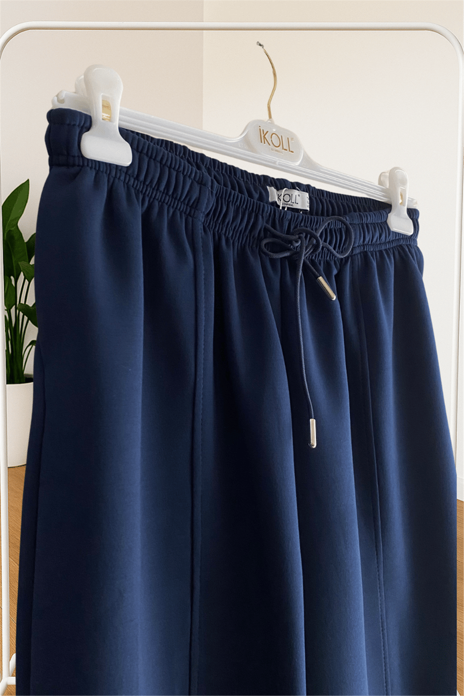 İkoll Kesik Detaylı Konik Jogger Pantolon Lacivert - 25Kİ35800