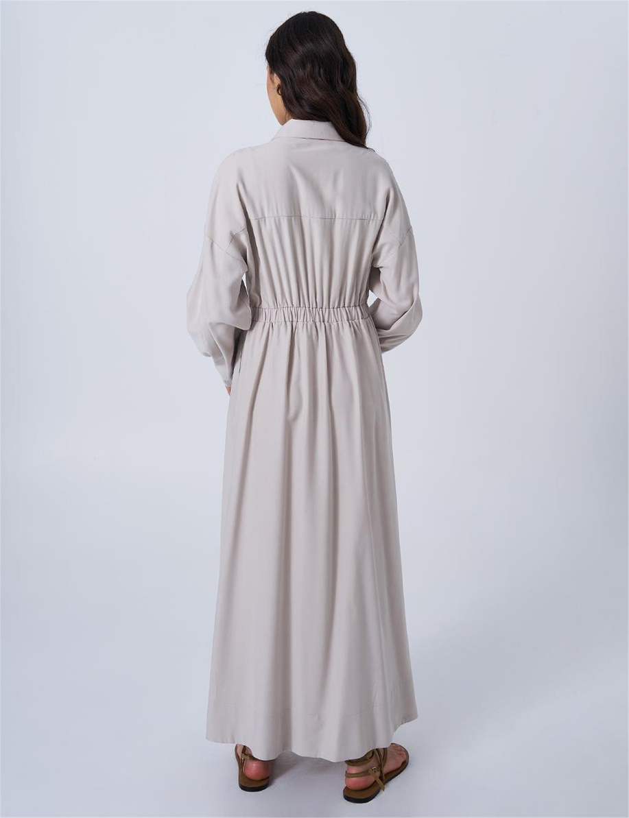 İşlemeli Rayon Taş Elbise