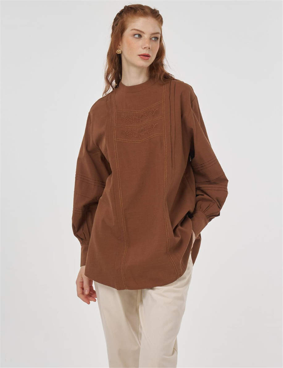 Kayra Bluz Kahve - KA-B25-10013