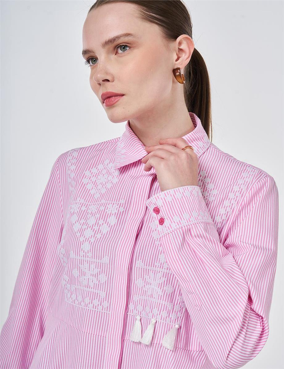 Kayra Gömlek Şeker Pembe - KA-B26-11035