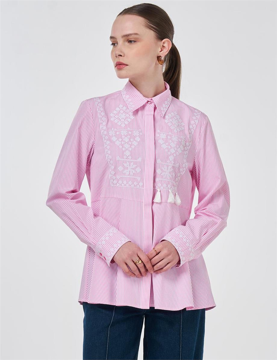 Kayra Gömlek Şeker Pembe - KA-B26-11035