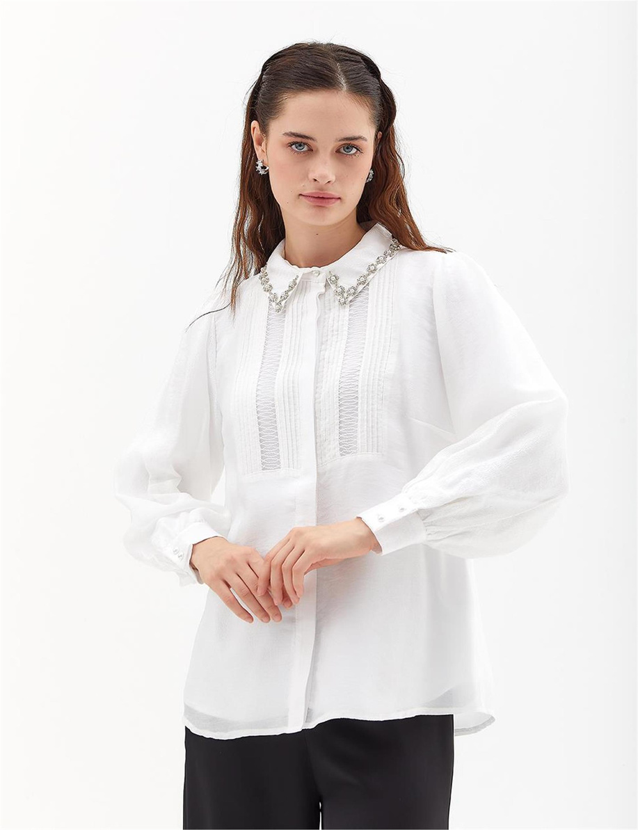 Kayra Optik Beyaz Gömlek