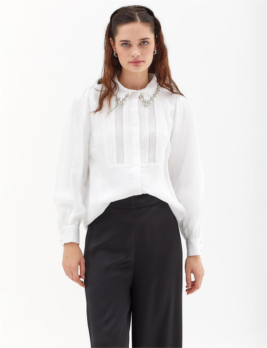 Kayra Optik Beyaz Gömlek