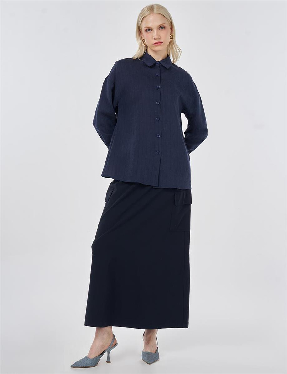 Kayra Tunik Lacivert - KA-B26-21051