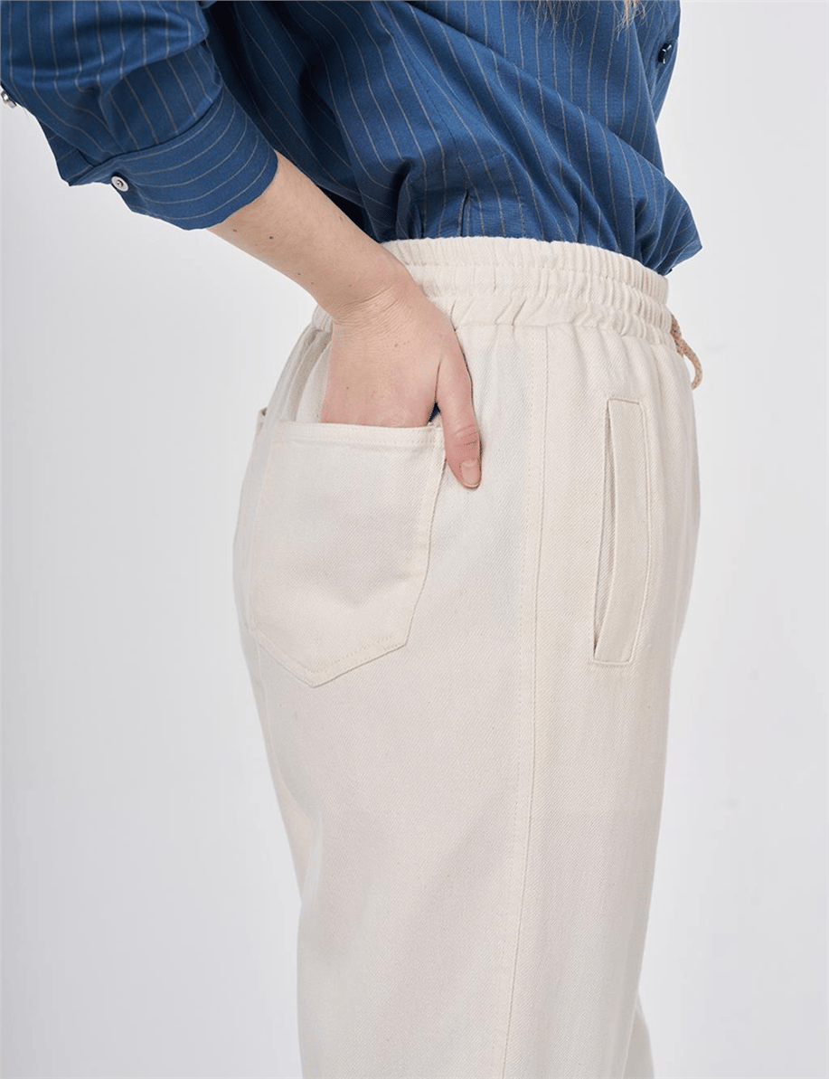 Kyr Pantolon Krem - KY-B26-79005