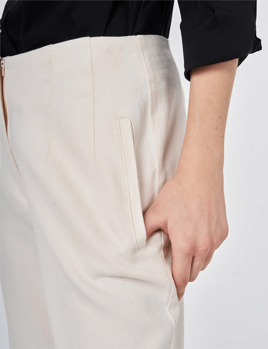 Kyr Pantolon Krem - KY-B26-79016