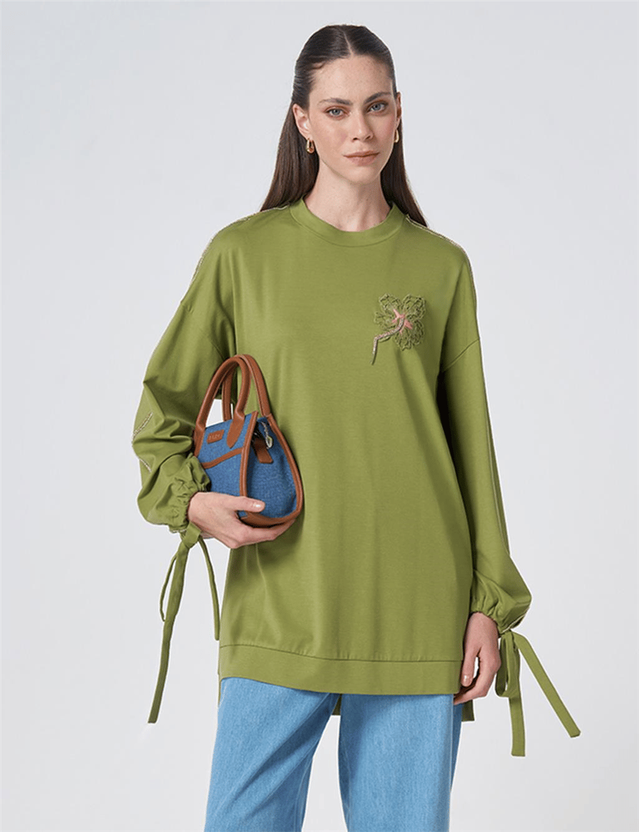 Kyr Sweatshırt Matcha Yeşili - KY-B26-70030