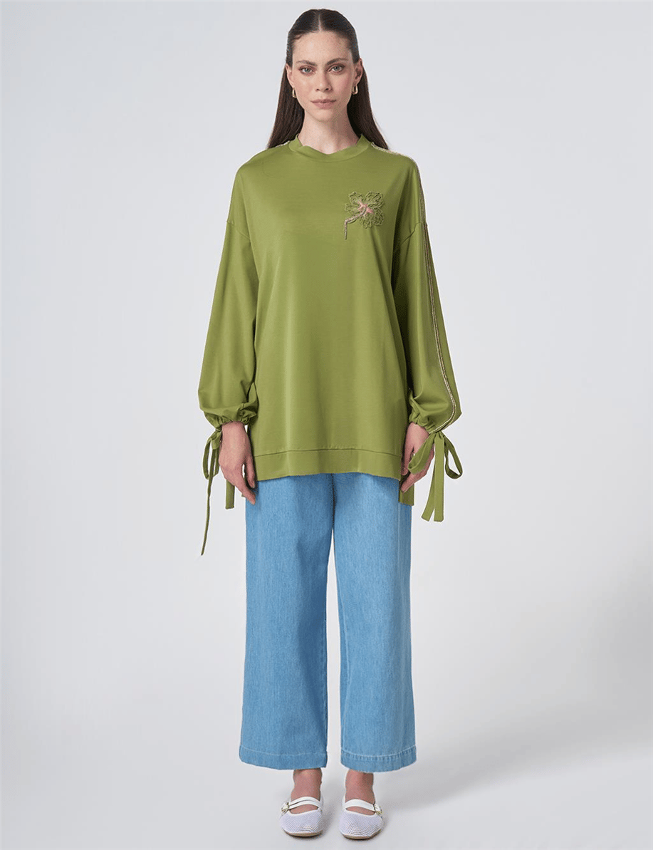 Kyr Sweatshırt Matcha Yeşili - KY-B26-70030