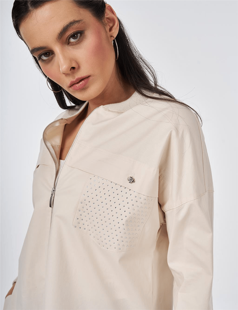 Kyr Tunik Krem - KY-B26-81002