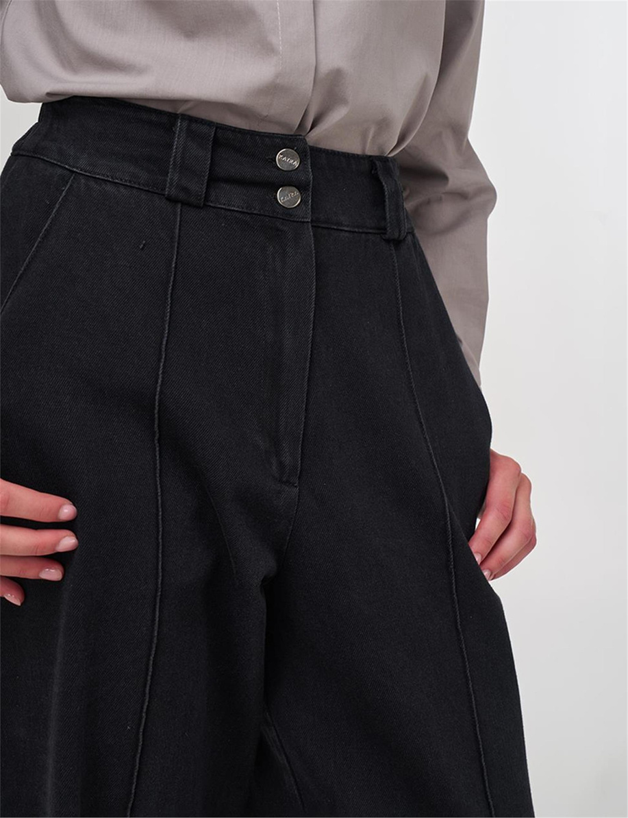 Marine Fit Denim Pantolon Siyah