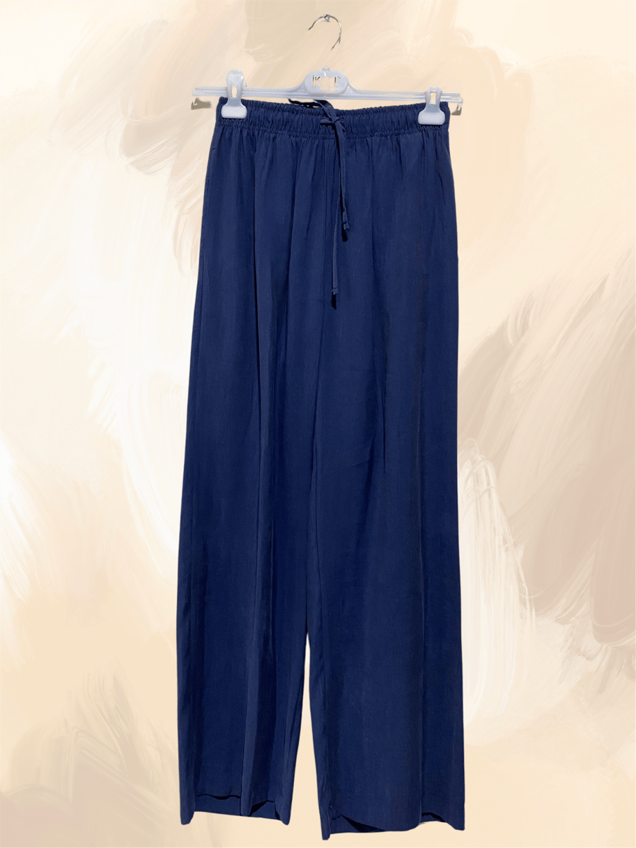 Metal Düğmeli Modal Lacivert Takım