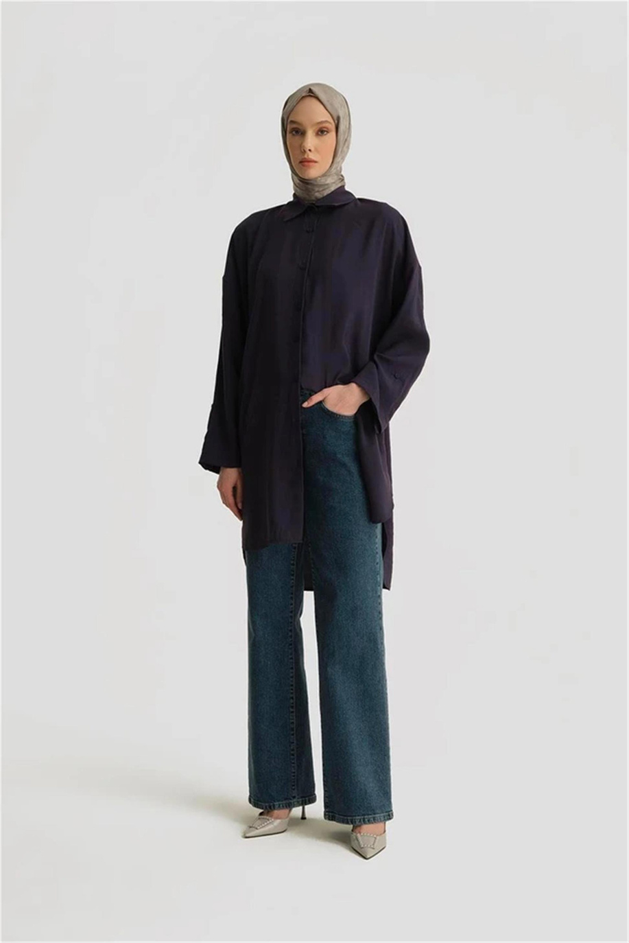 Modal Basic Tunik Lacivert